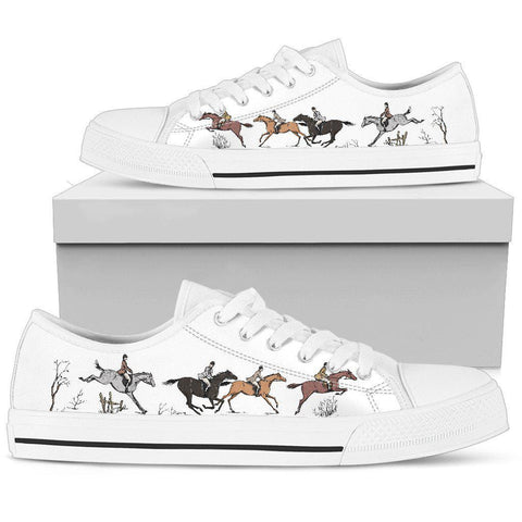 Image of White Horse Rider High Quality,Handmade Crafted,Spiritual, Hippie,Streetwear,All Star,Custom Shoes,Women's Low Top,Bright Colorful