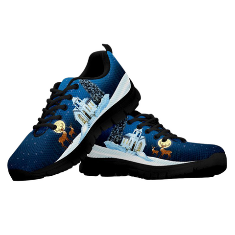 Image of Winter Christmas Custom Shoes, Womens, Mens, Low Top Shoes, Shoes,Running Athletic Sneakers,Kicks Sports Wear, Shoes