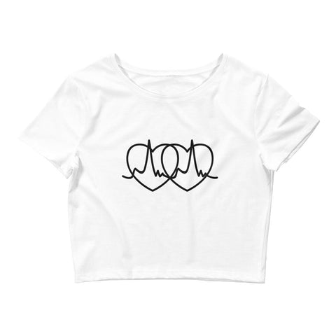 Image of Women’S Crop Tee, Fashion Style Cute crop top, casual outfit, Crop Top T,Shirt