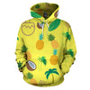 Yellow Pina Colada Hoodie Fashion Wear,Fashion Clothes,Handmade Hoodie,Floral,Pullover Hoodie,Hooded Sweatshirt,Hoodie Sweatshirt
