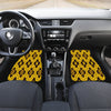 Yellow mandala pattern Car Mats Back/Front, Floor Mats Set, Car Accessories