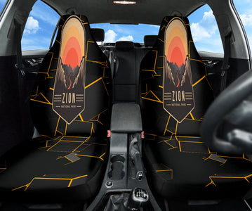 Zion National Park Inspired Car Seat Covers, Front Seat Protectors, Nature Lover