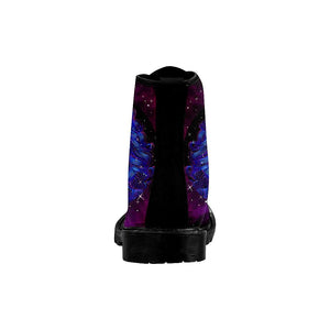 Zodiac Virgo Womens Lolita Combat Boots,Hand Crafted,Multi Colored,Streetwear