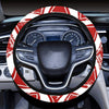 Black And Beige Triangles Bohemian Pattern Boho Chic Steering Wheel Cover, Car