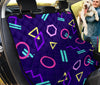Retro Abstract Pattern Car Seat Covers , Artistic Backseat Protectors, Pet