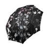 abstract spring twigs with leaves Auto-Foldable Umbrella (Model U04)