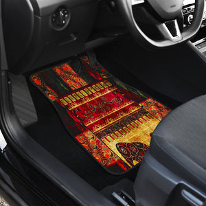 african pattern grunge print Car Mats Back/Front, Floor Mats Set, Car