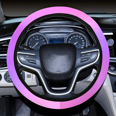 Image of Pink And Purple Abstract Steering Wheel Cover, Car Accessories, Car decoration,