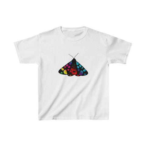 Image of Rainbow Moth Kids Heavy Cotton Tshirt