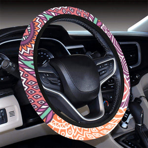 Colorful Floral Mandalas Steering Wheel Cover, Car Accessories, Car decoration,