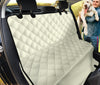 Beige Abstract Art Car Seat Covers, Backseat Pet Protectors, Neutral Tone