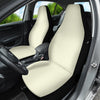 Neutral Beige Car Seat Covers, Front Seat Protectors, Minimalist Car