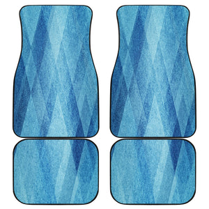 blue abstract pattern Car Mats Back/Front, Floor Mats Set, Car Accessories