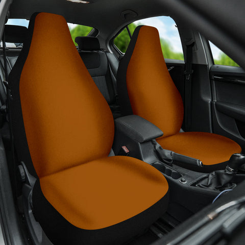 Image of Warm Brown Car Seat Covers, Front Seat Protectors, Modern Car Accessories, Earth