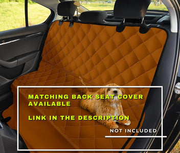 Warm Brown Car Seat Covers, Front Seat Protectors, Modern Car Accessories, Earth