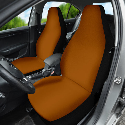 Image of Warm Brown Car Seat Covers, Front Seat Protectors, Modern Car Accessories, Earth