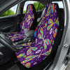 Dragonflies Floral Car Seat Covers, Colorful Front Seat Protectors Pair, Auto