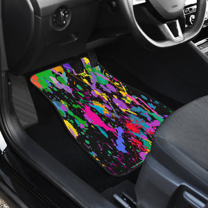 colorful Watercolor Paint splash Car Mats Back/Front, Floor Mats Set, Car Accessories