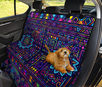 Colorful Mandala Elephant Design , Abstract Art Car Back Seat Pet Covers,