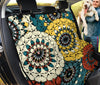 Vibrant Mandala Vintage Tribal Pattern , Colorful Car Back Seat Pet Covers,