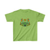 Green Colorful Mandala Racoon Kids Heavy Cotton Tshirt