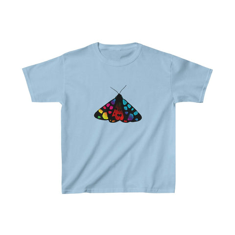 Image of Rainbow Moth Kids Heavy Cotton Tshirt