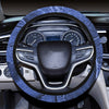 Blue Abstract Painting Wall Steering Wheel Cover, Car Accessories, Car decoration, comfortable grip & Padding, car decor