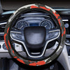 Gray And Red Camouflage Steering Wheel Cover, Car Accessories, Car decoration,
