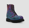 Colorful Floral Vegan Wo's Boots, Handcrafted, Stylish Ladies Footwear, Perfect