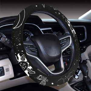 Space Universe With Stars Steering Wheel Cover, Car Accessories, Car decoration,