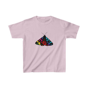 Rainbow Moth Kids Heavy Cotton Tshirt