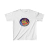 Colorful Abstract Cat Kids Heavy Cotton Tshisrt