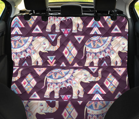 Image of Abstract Art Elephant Watercolor Car Backseat Covers, Pet Seat Protectors, Unique Car Accessories