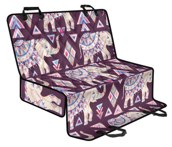Abstract Art Elephant Watercolor Car Backseat Covers, Pet Seat Protectors, Unique Car Accessories