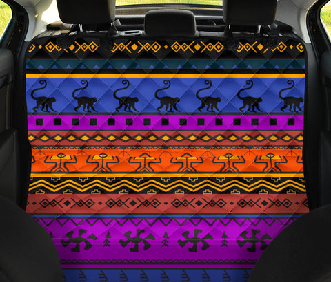 Image of Mexican Style Ethnic Pattern Car Back Seat Pet Covers, Seat Protectors, Abstract