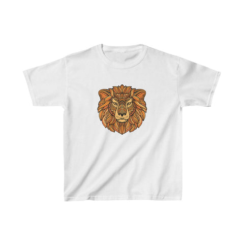 Image of Multicolored Lion Kids Heavy Cotton Tshirt