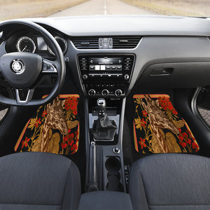 giraffe leaves floral Car Mats Back/Front, Floor Mats Set, Car Accessories