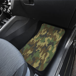 green Camouflage camo Car Mats Back/Front, Floor Mats Set, Car Accessories