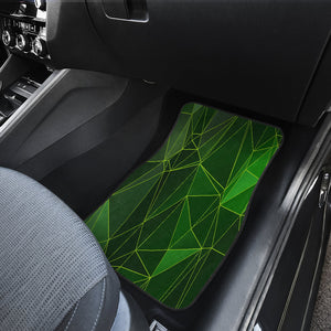 green triangles pattern Car Mats Back/Front, Floor Mats Set, Car Accessories