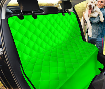 Green Abstract Art Car Seat Covers, Backseat Pet Protectors, Vibrant Vehicle Accessories