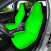 Vibrant Green Car Seat Covers, Front Seat Protectors, Nature Inspired Car