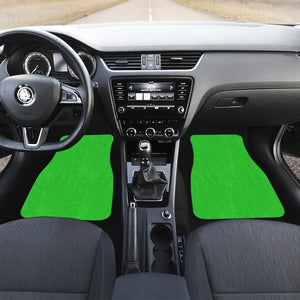 lime green Car Mats Back/Front, Floor Mats Set, Car Accessories