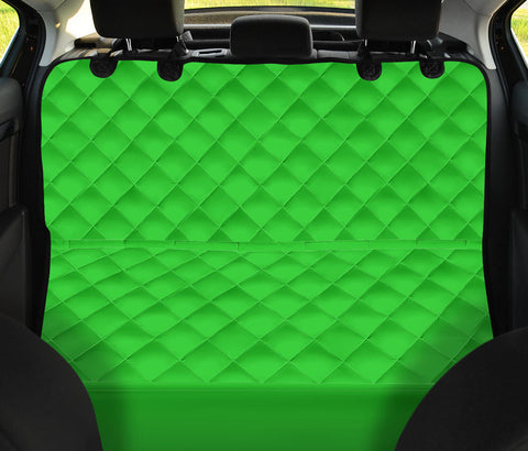 Image of Lime Green Abstract Art Car Seat Covers, Backseat Pet Protectors, Bright Car