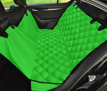 Lime Green Abstract Art Car Seat Covers, Backseat Pet Protectors, Bright Car