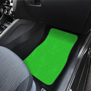 lime green Car Mats Back/Front, Floor Mats Set, Car Accessories
