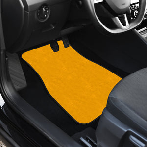 orange Car Mats Back/Front, Floor Mats Set, Car Accessories