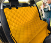 Orange Abstract Art Car Seat Covers, Backseat Pet Protectors, Bold Vehicle
