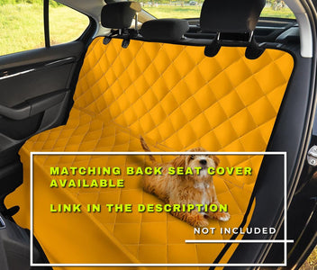 Orange Car Seat Covers, Front Seat Protectors, Vivid Car Accessories, Bold Color Seat Covers, Free Shipping, Personalized Option,