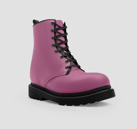 Image of Wo's Pink Vegan Boots , Stylish Footwear , Crafted Classic Shoes ,