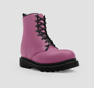Wo's Pink Vegan Boots , Stylish Footwear , Crafted Classic Shoes ,